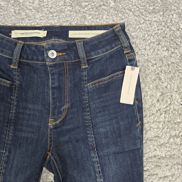 Pilcro Jeans Womens 26 Blue High Rise Denim Legging Skinny Anthropologie - Picture 3 of 16